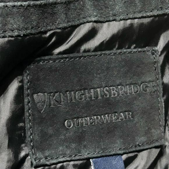 Knightsbridge Black Genuine Leather Jacket Men’s Size 2X Bomber Style - Picture 7 of 10